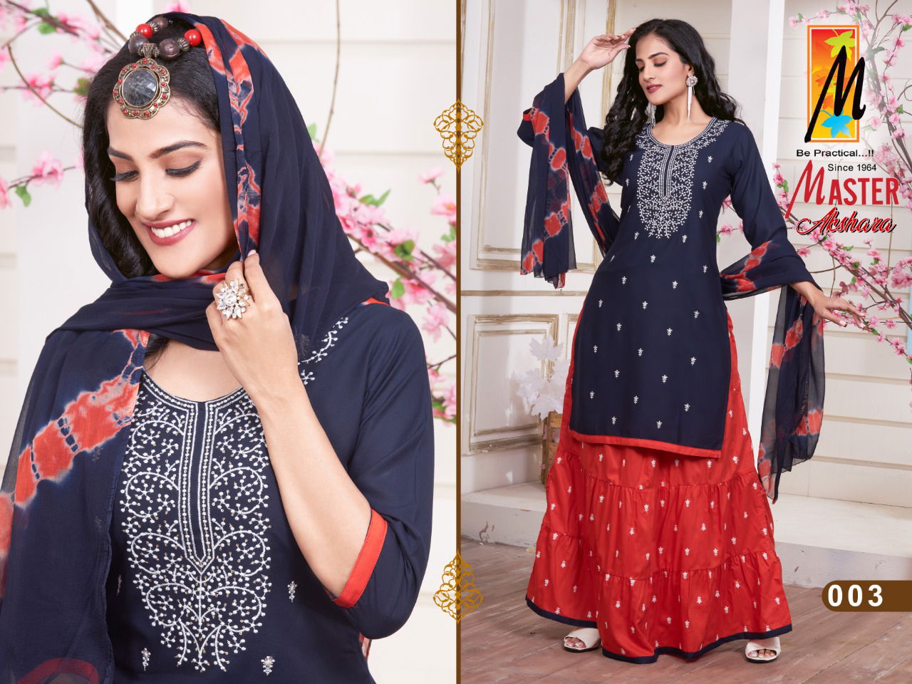 Master Akshara Fancy Designer Wedding Wera Ready Made Suit Collection